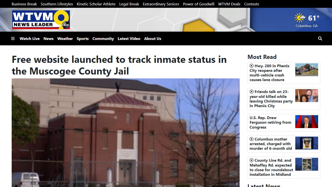 Free website launched to track inmate status in the Muscogee County Jail